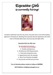 Profile Image of Christchurch NZ Adult Job Executive Girls - Christchurch