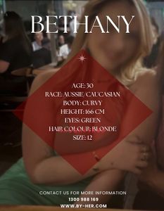 Profile Image of Melbourne Escort BETHANY - BY HER