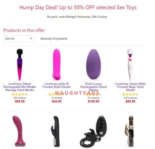 Image 0 for Blog Hump Day Deal | Up to 50% OFF selected Sex Toys!!!!!