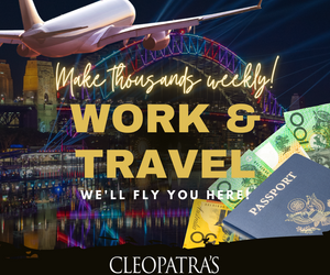 Cleopatra's Of Sydney - WE'LL FLY YOU TO SYDNEY'S BUSIEST & BEST! MAKE $4-6K+ AUD WEEKLY, PLUS NO PASSIONATE KISSING! 